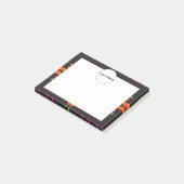 Vormen op een zwarte achtergrond, 54rt post-it® notes (Schuin)