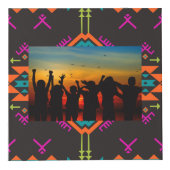 Vormen op een zwarte achtergrond kubus (Rechts)