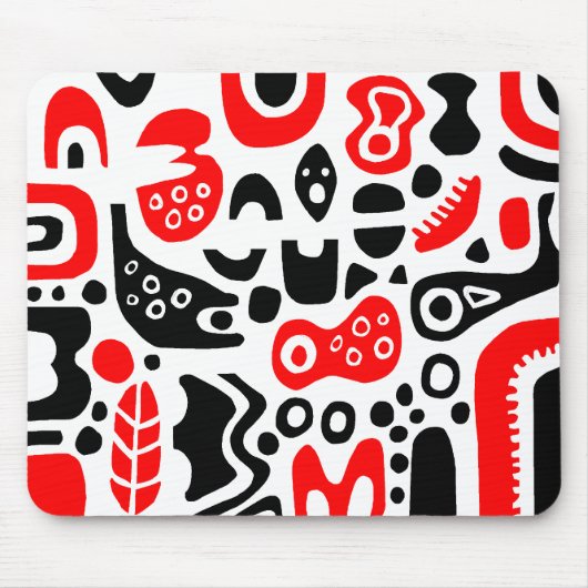 Vormen - op wit muismat (Voorkant)