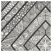 VORMEN PATROON ZWARTE EN WITTE