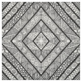 VORMEN PATROON ZWARTE EN WITTE STOF (Swatch)