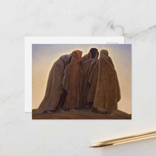 Vormen van angst door Maynard Dixon Briefkaart (Voorkant / Achterkant in situ)