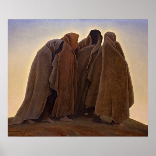 Vormen van angst door Maynard Dixon Poster (Voorkant)