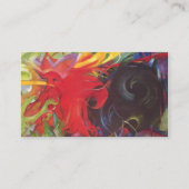 Vormen van Franz Marc; Kämpfende Formen Visitekaartje (Achterkant)