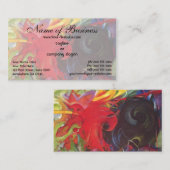 Vormen van Franz Marc; Kämpfende Formen Visitekaartje (Voorkant / Achterkant)