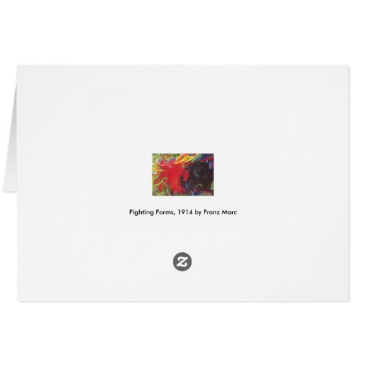 Vormen van Franz Marc,  kunst (Achterkant Horizontaal)