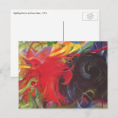 Vormen van Franz Marc,  kunst Briefkaart (Voorkant / Achterkant)