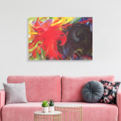 Vormen van Franz Marc, kunst Canvas Afdruk (Insitu (Woonkamer))