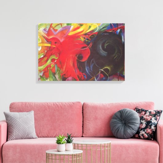 Vormen van Franz Marc, kunst Canvas Afdruk (Insitu (Woonkamer))