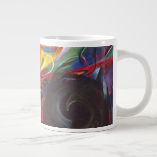 Vormen van Franz Marc,  kunst Grote Koffiekop (Rechts)