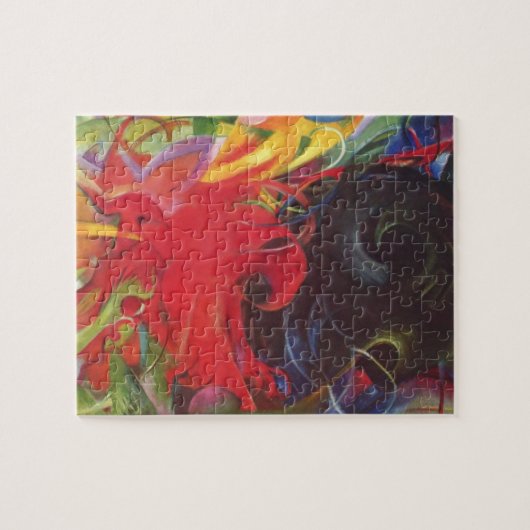 Vormen van Franz Marc,  kunst Legpuzzel (Horizontaal)