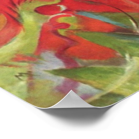 Vormen van Franz Marc,  kunst Poster (Hoek)