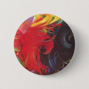 Vormen van Franz Marc,  kunst Ronde Button 5,7 Cm