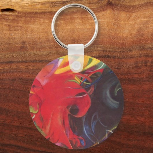 Vormen van Franz Marc,  kunst Sleutelhanger (Achterkant)