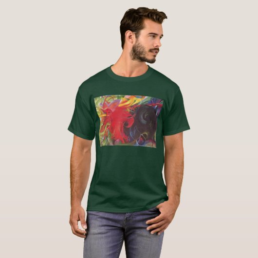 Vormen van Franz Marc, kunst T-shirt (Voorkant volledig)