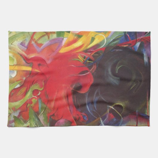 Vormen van Franz Marc,  kunst Theedoek (Horizontaal)