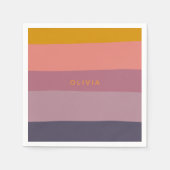 Vormen van het aardekleurblok Paars, speciaal aang Servet (Voorkant)