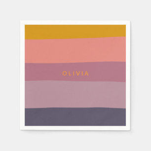 Vormen van het aardekleurblok Paars, speciaal aang Servet