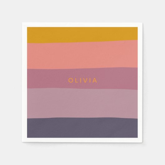 Vormen van het aardekleurblok Paars, speciaal aang Servet (Voorkant)