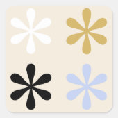 Vormen Vierkante Sticker (Voorkant)