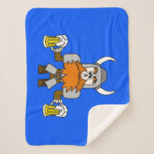 Vormen vol bier sherpa deken (Voorkant)