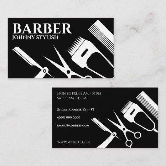 Vormen voor gereedschap visitekaartje (Voorkant / Achterkant)