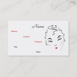 Vormende artistieke lastische lips tegen Visitekaa Visitekaartje