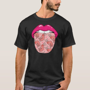 Vormende tongue Pet Kitten Sphynx Cat T-shirt