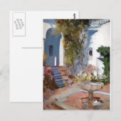 Vormer in Alcazin Sevilla door Joaquín Sorolla Briefkaart (Voorkant / Achterkant)