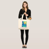 vormgeving grote tote bag (Voorkant (model))