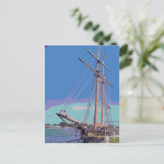 Vormgeving Tall Ship Briefkaart (Staand voorkant)