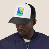 vormgeving trucker pet (In situ)