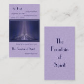 Vormgeving van Abstracte Geestelijke Kunst Visitekaartje (Voorkant / Achterkant)