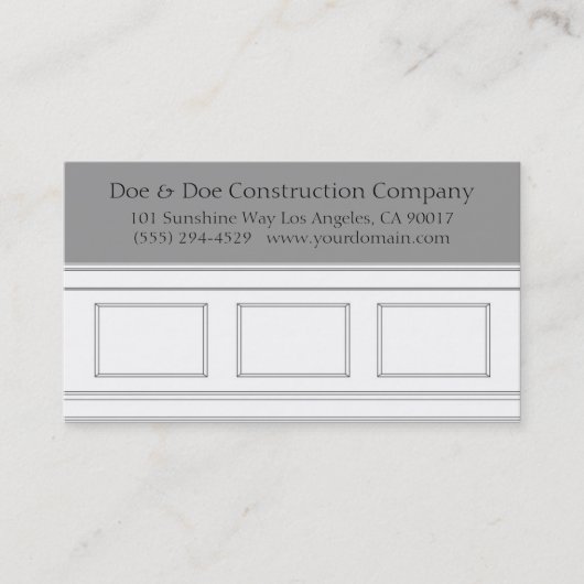 Vormgeving van de bouwsteenwasmachine visitekaartje (Voorkant)