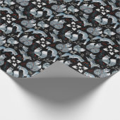 Vormgeving van kerstschattige bosvossen cadeaupapier (Hoek)