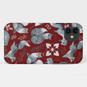 Vormgeving van kerstschattige bosvossen Case-Mate iPhone case (Achterkant (horizontaal))