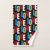 Vormgeving van liefdeswoord bad handdoek (Handdoek)