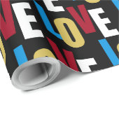 Vormgeving van liefdeswoord cadeaupapier (Rol Hoek)