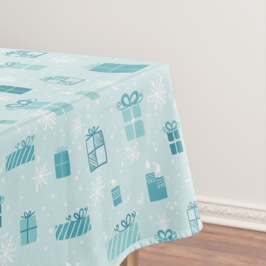 Vormgeving voor pretcadeaudozen voor fijne kerst - tafelkleed (Voorbeeld)