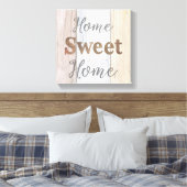 Vormhuis VI | Home Sweet Home Canvas Afdruk (Insitu (Slaapkamer))