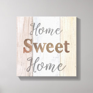 Vormhuis VI   Home Sweet Home Canvas Afdruk