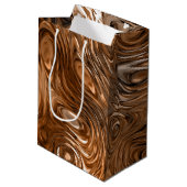 Vormige cadeautas voor afdruk, koper (Achterkant Gekanteld)