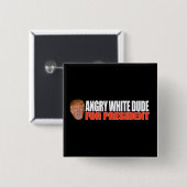 VORMIGE WITTE VOOR PRESIDENT - .png Vierkante Button 5,1 Cm (Voorkant /achterkant)