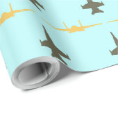 "vorming van een luchtvloot" cadeaupapier (Rol Hoek)