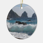vorming van Faraglioni Rock op het eiland Capri Keramisch Ornament (Links)