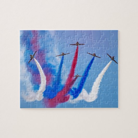 Vorming van het Show van het luchtvaartteam Legpuzzel (Horizontaal)