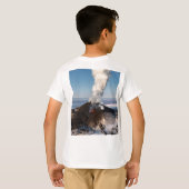 Vorming van hete lava-uitbarstingen van de krater t-shirt (Achterkant volledig)