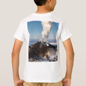 Vorming van hete lava-uitbarstingen van de krater t-shirt (Achterkant)