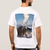 Vorming van hete lava-uitbarstingen van de krater  t-shirt (Achterkant)