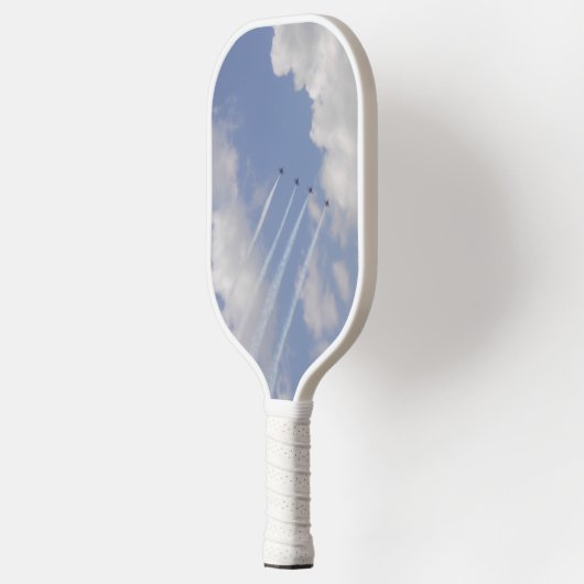 Vorming van militaire straalvliegtuigen pickleball paddle (Links)